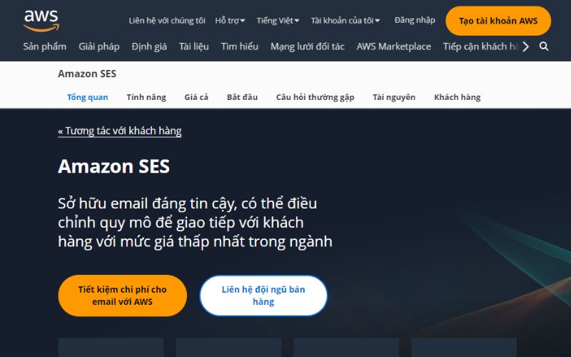 Cách đăng ký tài khoản Amazon SES